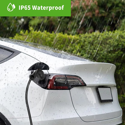 25FT Portable Level 2 EV Charger with 5-15 Adapter for Quick & Slow Charging